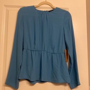 Halogen Blue Cendre blouse size small never worn, tags on